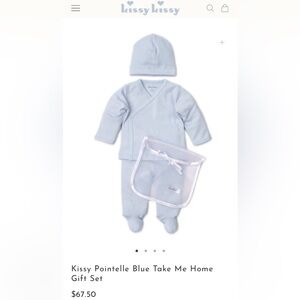 Kissy Kissy Pointelle Take Me Home baby set